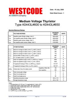 K0443LC600
 datasheet