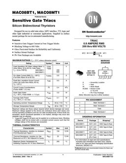 MAC08BT1
 datasheet