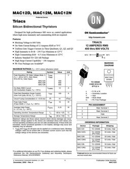 MAC12D
 datasheet