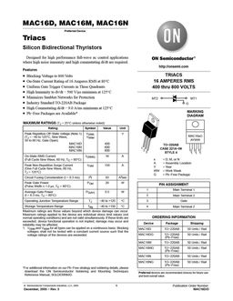 MAC16D
 datasheet