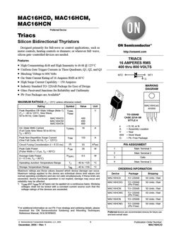 MAC16HCM
 datasheet