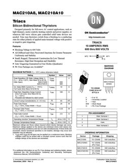 MAC210A10
 datasheet