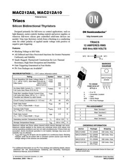 MAC212A10
 datasheet