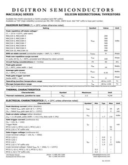 MAC218-10A
 datasheet