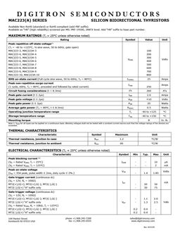 MAC223-5
 datasheet