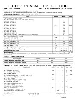 MAC228-2
 datasheet