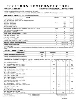 MAC229-4
 datasheet