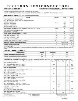 MAC229A4
 datasheet