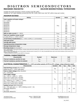 MAC6068C
 datasheet