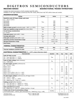 MAC6400B
 datasheet