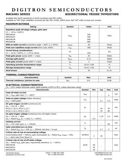 MAC6401N
 datasheet