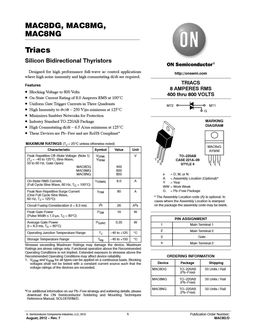 MAC8NG
 datasheet