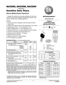 MAC8SD
 datasheet