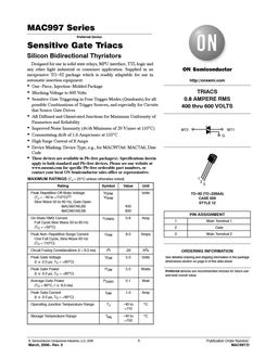 MAC997B6
 datasheet