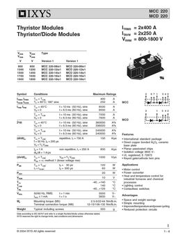 MCC220-08IO1
 datasheet