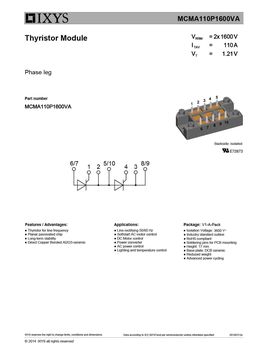 MCMA110P1600VA
 datasheet