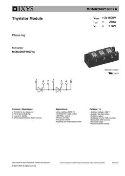 MCMA260P1600YA
 datasheet