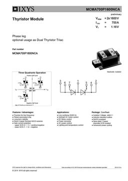 MCMA700P1600NCA
 datasheet