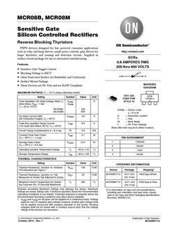 MCR08X
 datasheet