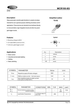 MCR100-8G
 datasheet