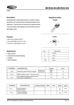 MCR22-8G
 datasheet