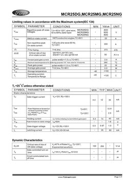 MCR25DG
 datasheet #2