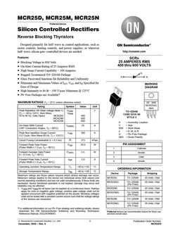 MCR25M
 datasheet