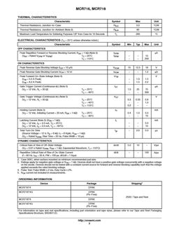 MCR716
 datasheet #2