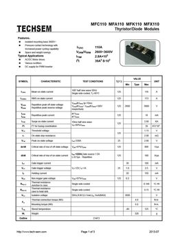 MFA110
 datasheet