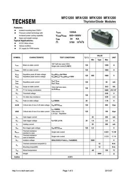 MFA1200
 datasheet