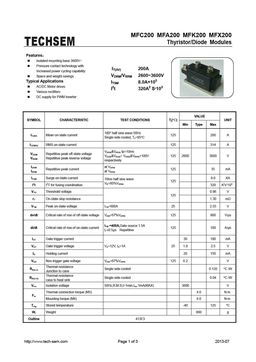 MFA200
 datasheet