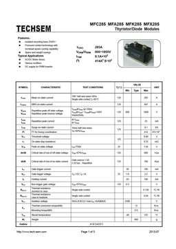 MFA285
 datasheet