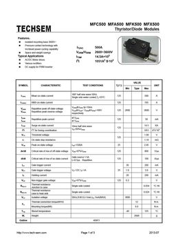 MFC500
 datasheet