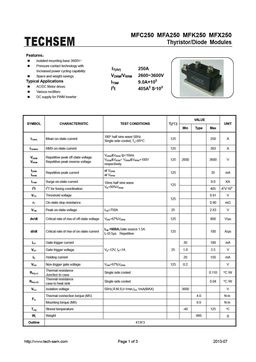 MFX250
 datasheet