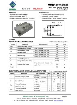 MMK100T160UX
 datasheet