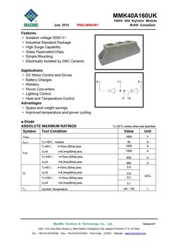 MMK40A160UK
 datasheet