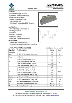 MMK60A160B
 datasheet