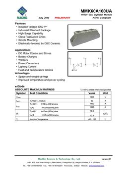 MMK60A160UA
 datasheet