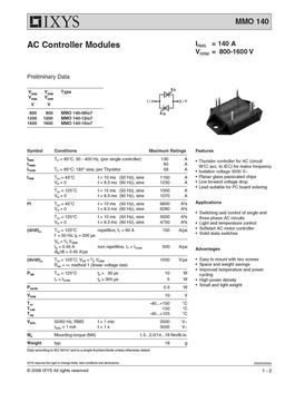 MMO140-08IO7
 datasheet