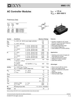 MMO175-08IO7
 datasheet