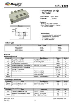 MSDT200-16
 datasheet