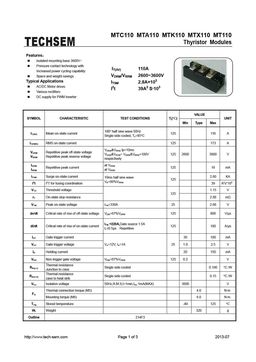 MTC110
 datasheet