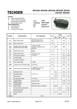 MTC300
 datasheet