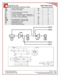 MTC500A-1600V
 datasheet #2