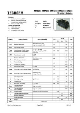 MTK285
 datasheet