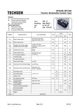 MTY250
 datasheet