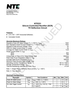 NTE231
 datasheet