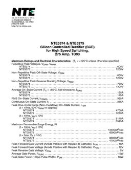 NTE5374
 datasheet