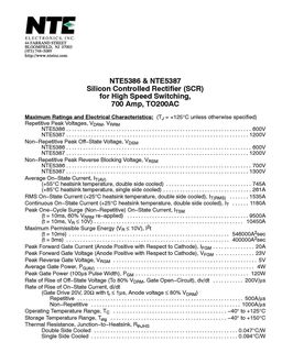 NTE5386
 datasheet