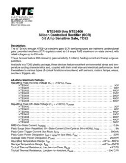 NTE5400
 datasheet